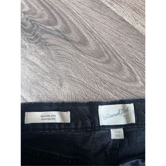 Universal Thread Women's High Rise Balloon Jeans Black Size 2 - Picture 4 of 6